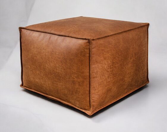 pouf boho cuero bonded 70% pouf boho cuero bonded 70%