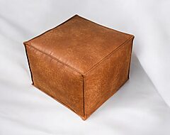 pouf boho cuero bonded 70%