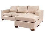 Sofá 3 Cuerpos Intercambiable Mónaco Cuero Bonded 70% beige lateral 2 Sofá 3 Cuerpos Intercambiable Mónaco Cuero Bonded 70% beige lateral 2