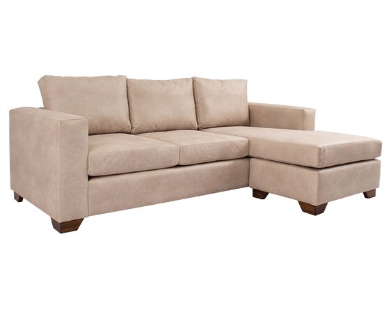 Sofá 3 Cuerpos Intercambiable Mónaco Cuero Bonded 70% beige iso 1 Sofá 3 Cuerpos Intercambiable Mónaco Cuero Bonded 70% beige iso 1