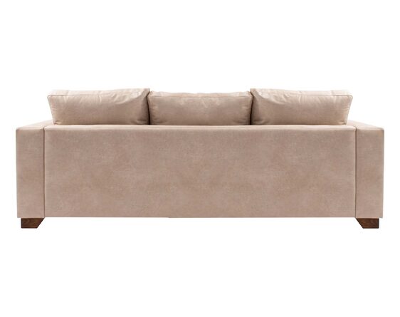 Sofá 3 Cuerpos Intercambiable Mónaco Cuero Bonded 70% beige trasera Sofá 3 Cuerpos Intercambiable Mónaco Cuero Bonded 70% beige trasera