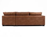 sofá modular con chaise longue derecho cuero bonded 70%