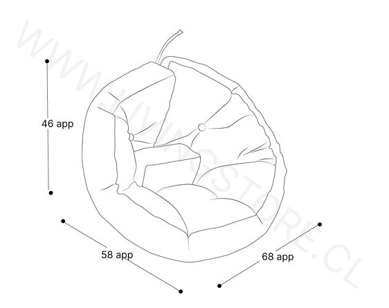 sillón funny dresde felpa