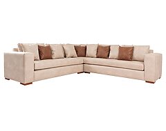 sofa modular levante cuero bonded 70 beige iso