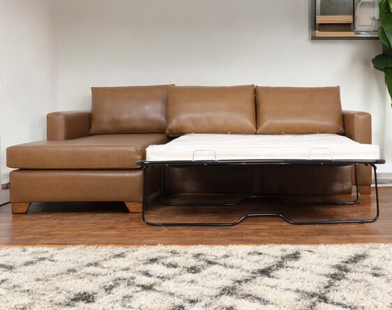 sofá cama seccional izquierdo 2 plazas urban cuero sintético master best gold