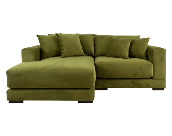 sofá seccional izquierdo nubo felpa soft velvet