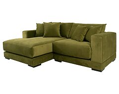 sofá seccional izquierdo nubo felpa soft velvet