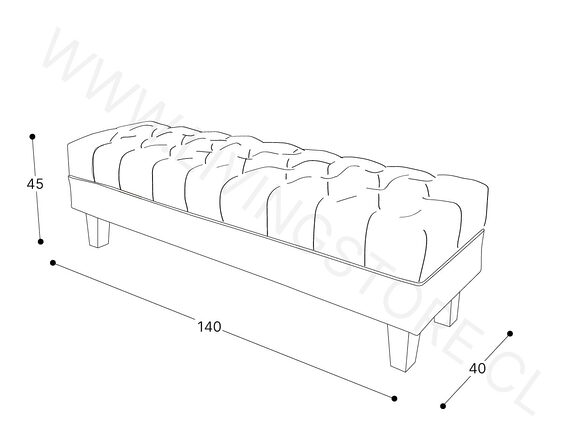trazo banqueta capitone