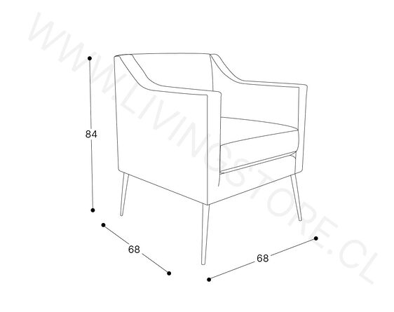 trazo poltrona estileto