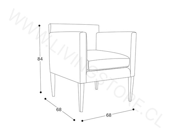 trazo poltrona vita lisa