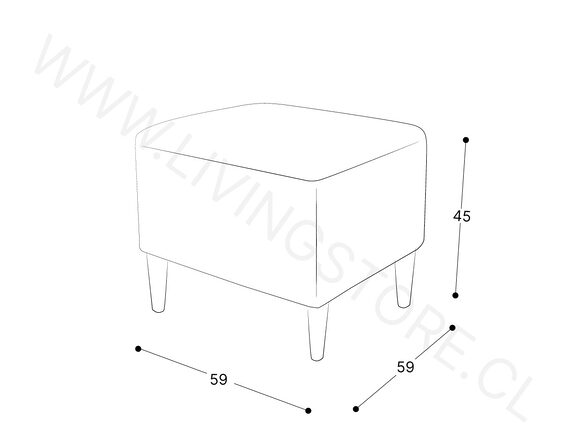 trazo pouf tai 59 cm