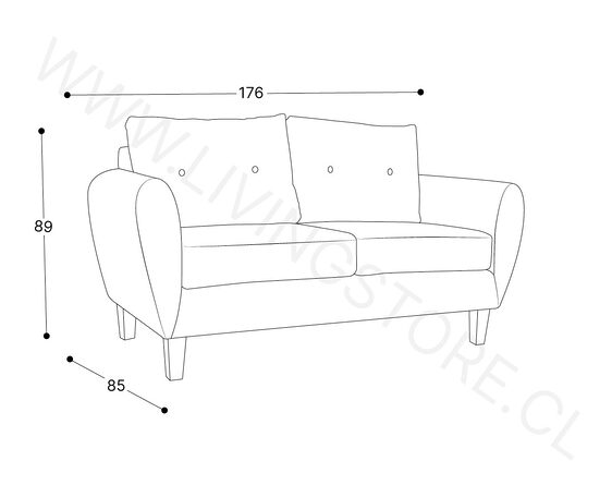 trazo sofa amanda 2024