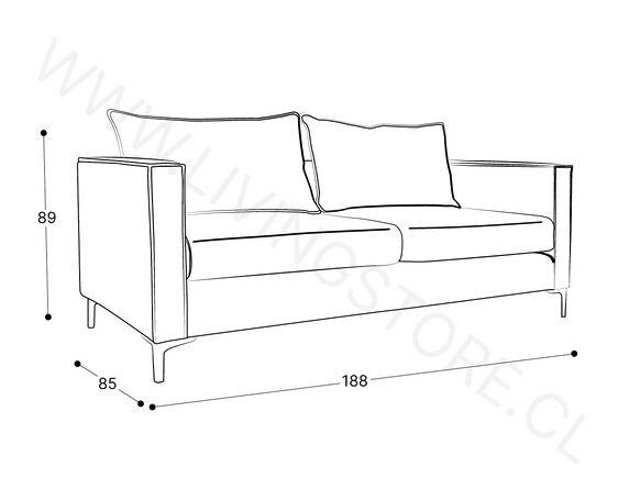 trazo sofa forest 188 cm