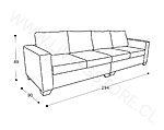 trazo sofa monaco 4 cuerpos