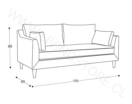 trazo sofa napoles 170 cm trazo sofa napoles 170 cm