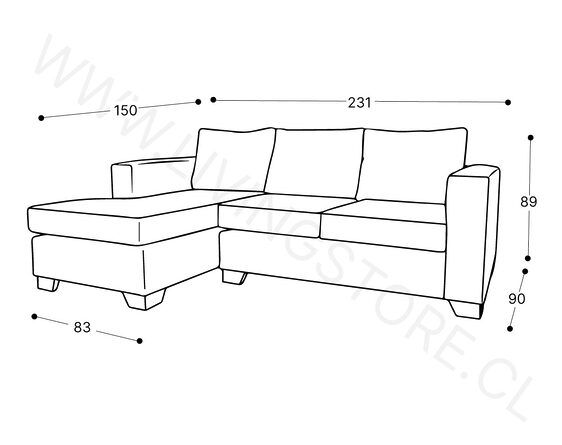 trazo sofa seccional monaco izquierdo trazo sofa seccional monaco izquierdo