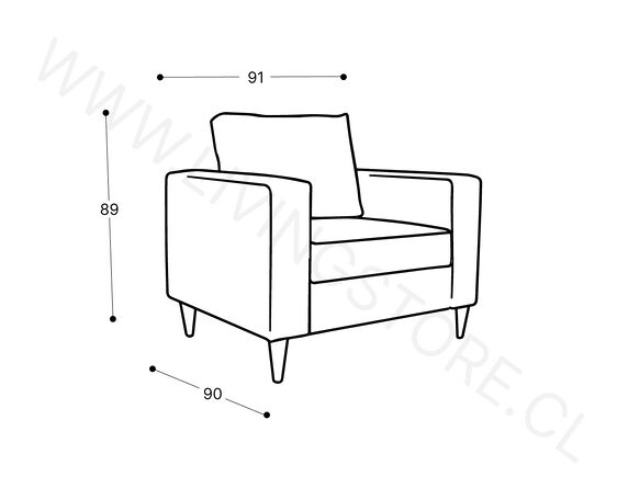 trazo sofa tai 1 cuerpo
