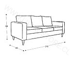 trazo sofa tai 3 cuerpos