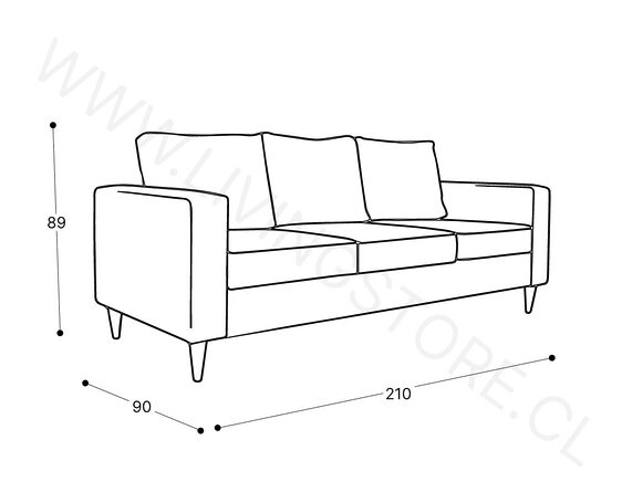 trazo sofa tai 3 cuerpos trazo sofa tai 3 cuerpos