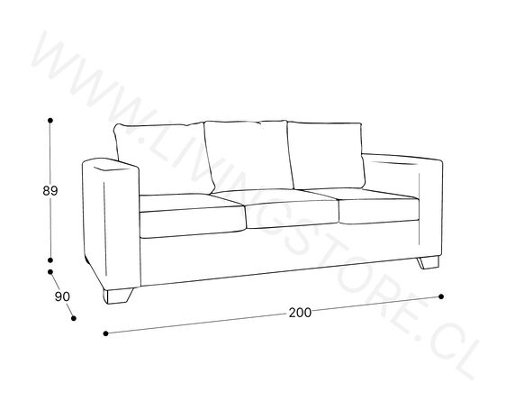 trazo sofa thomas 3 divisiones