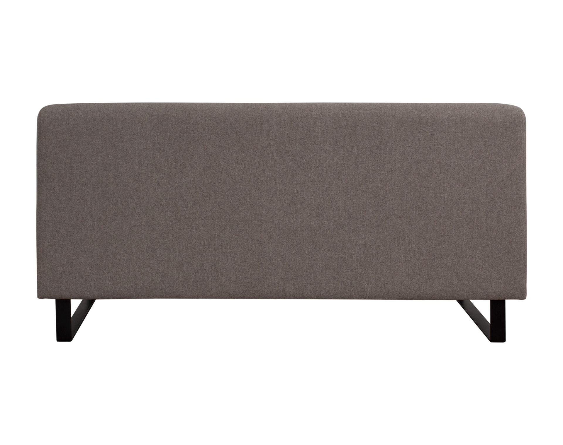sofa empresa asiento pegado tela vv27 y zocalo metalico negro trasera