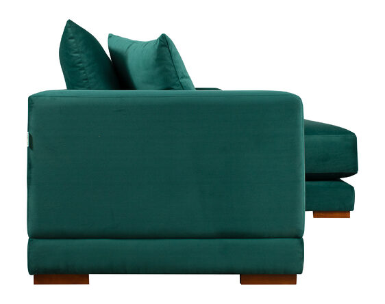 seccional nubo derecho felpa soft velvet verde botella lateral 2