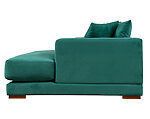 sofá seccional derecho nubo felpa soft velvet