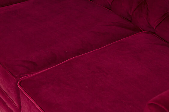 sofá 3 cuerpos verona capitoné felpa velluti