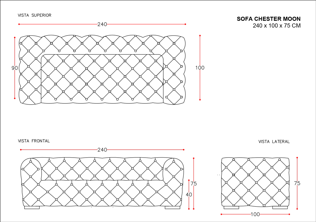 sofá 3 cuerpos chester moon soro