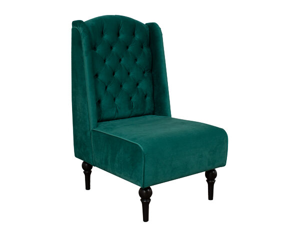 poltrona tren alaska felpa soft velvet verde botella iso