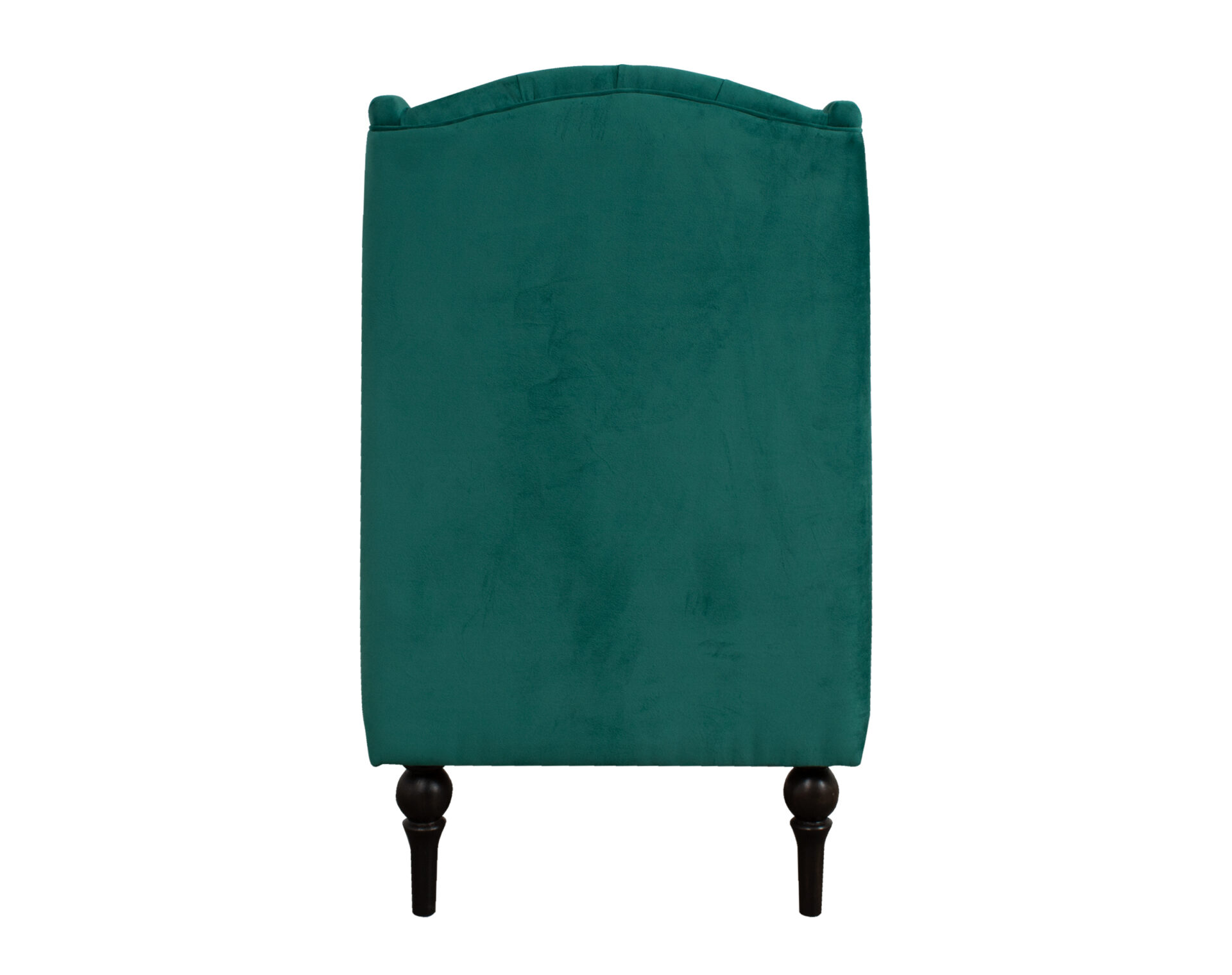 poltrona tren alaska felpa soft velvet verde botella trasera