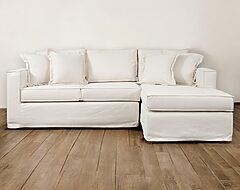 sofá 3 cuerpos bruna con funda de lino natural 225 cm