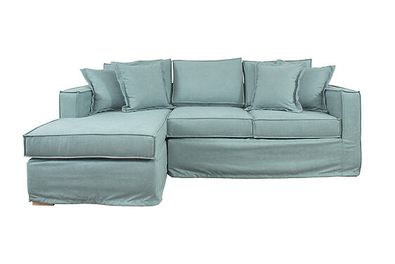 sofá seccional izquierdo bruna funda desmontable soro