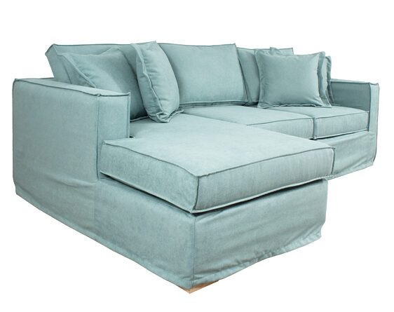 sofá seccional izquierdo bruna funda desmontable soro