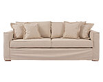 sofá 3 cuerpos bruna con funda de lino natural 225 cm