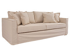 sofá 3 cuerpos bruna con funda de lino natural 225 cm
