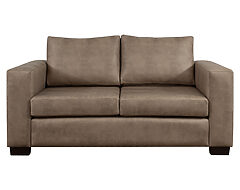 sofa 2 cuerpos monaco cuero envejecido atacama frente