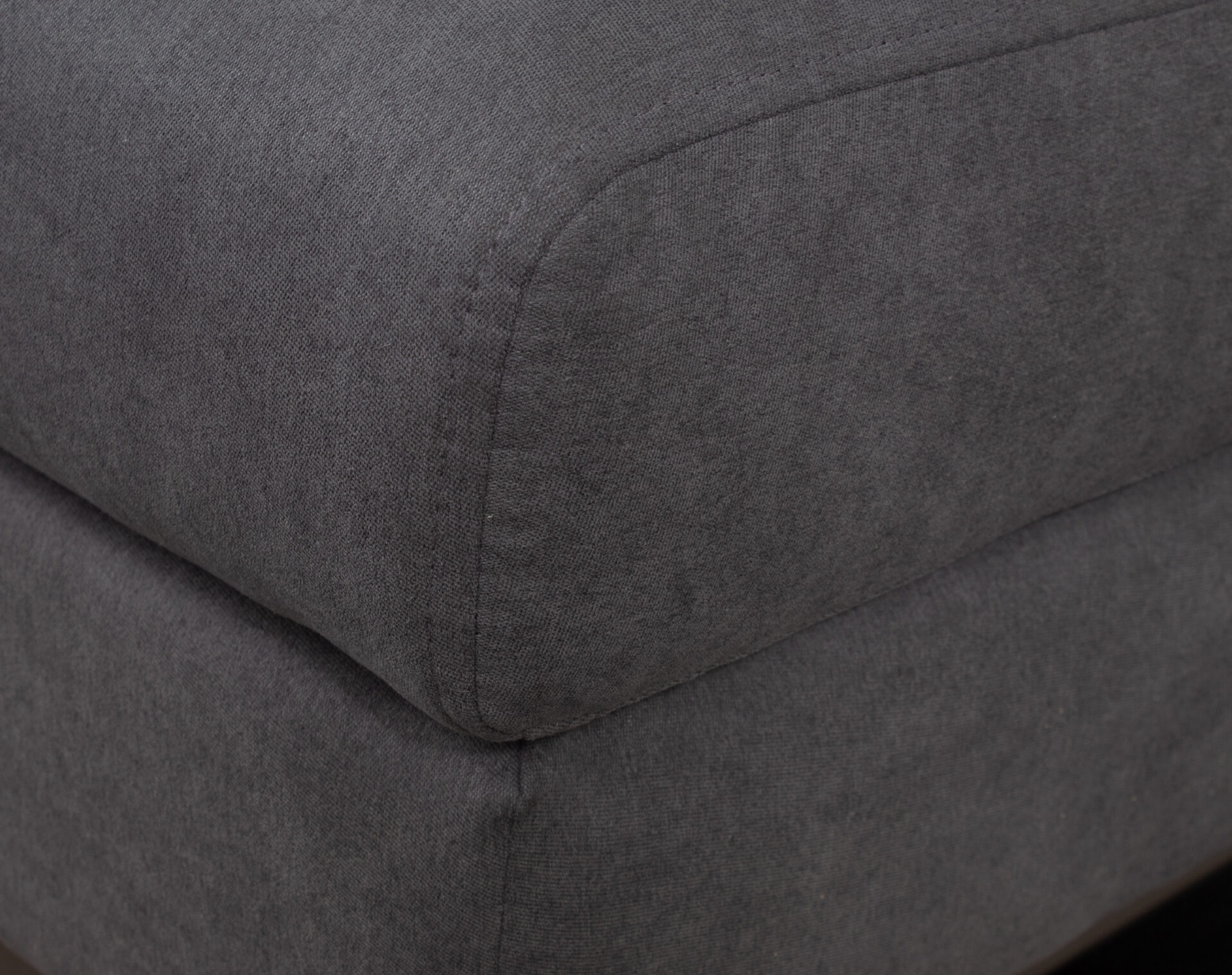 sofa empresa sin brazos vv27 gris zocalo metalico negro detalle