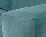 sofa monaco 2 cuerpos felpa velluti turquesa detalle