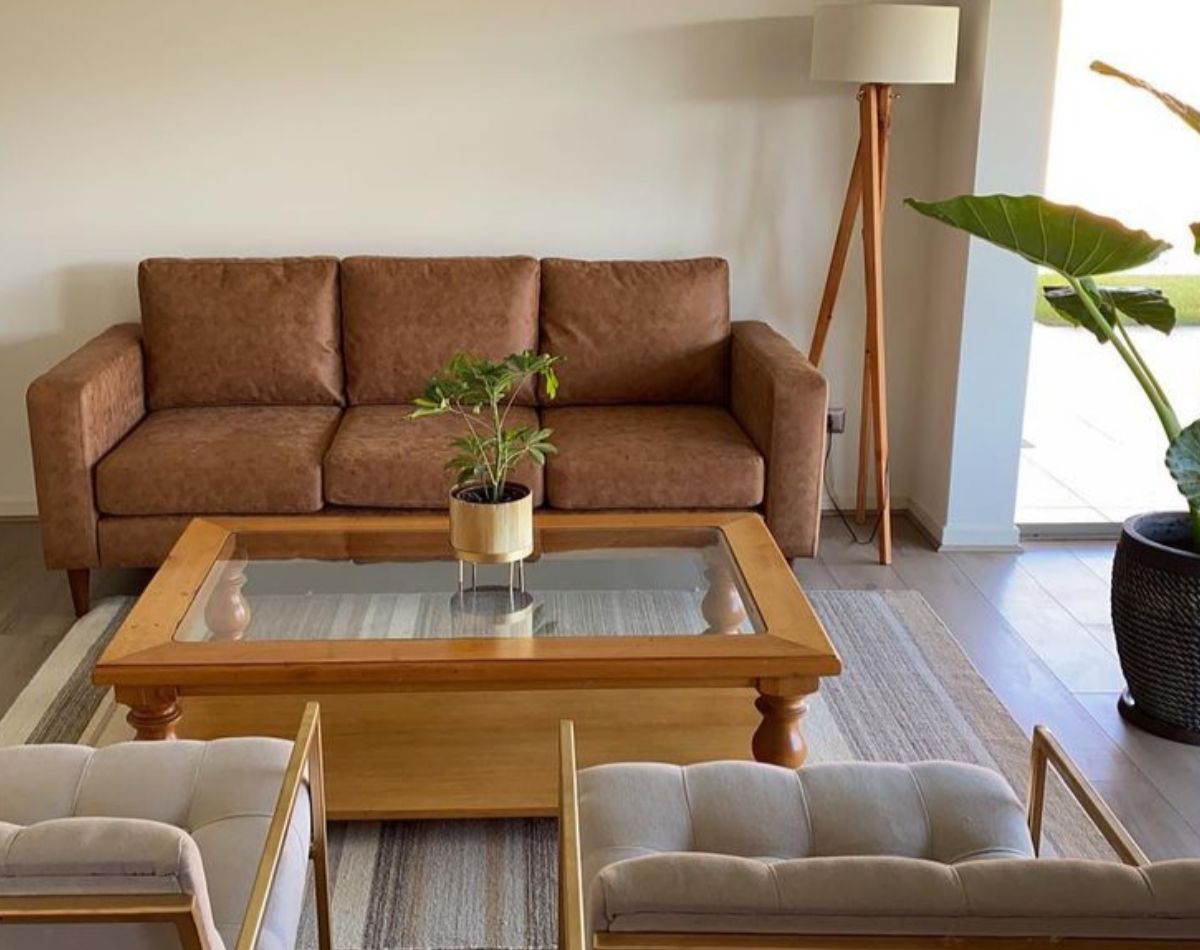 sofa tai cuero bonded whisky