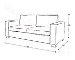 trazo sofa cama full 196 2d