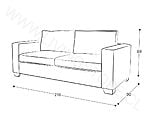 trazo sofa cama queen 196 2d