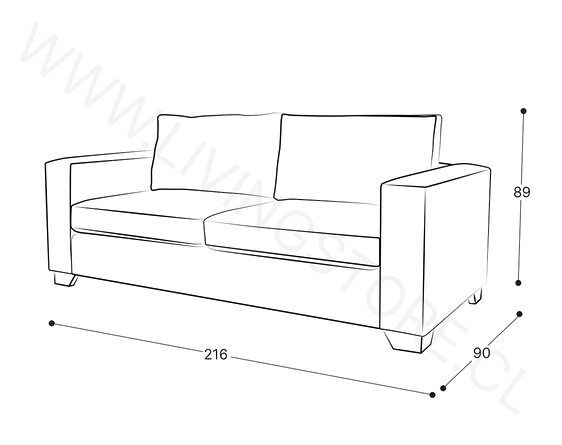 trazo sofa cama queen 196 2d