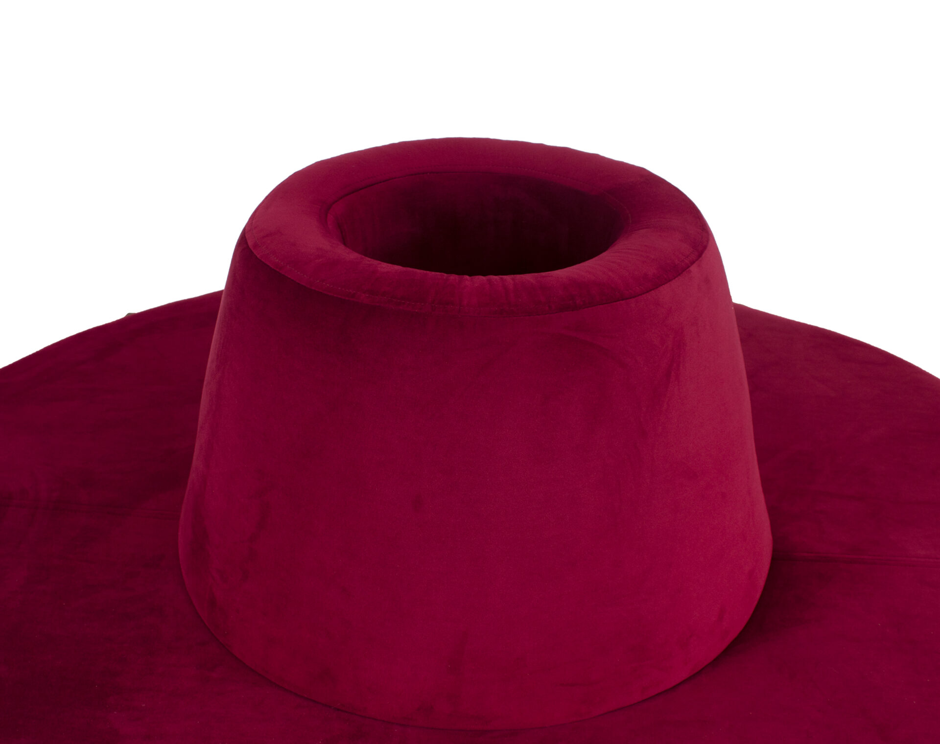 booth 360 felpa velluti burdeo detalle