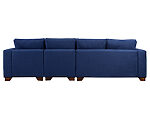 sofá seccional mónaco derecho felpa soft velvet + butaca