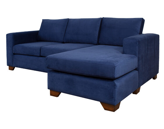 sofá seccional mónaco izquierdo felpa soft velvet