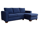 sofá seccional mónaco izquierdo felpa soft velvet