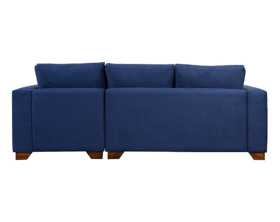 sofá seccional mónaco izquierdo felpa soft velvet