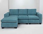 sofá 3 cuerpos modular mónaco chaise longue intercambiable finesse