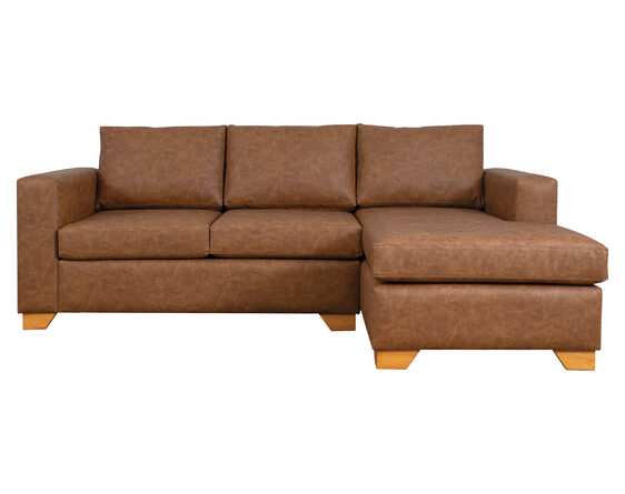 sofá seccional cama derecho 1,5 plazas urban cuero sintético terra pro